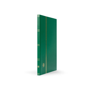 Insteekalbum A4, 16 bladzijden (Zwart ) - 9 stroken - Groen - serie Basic, Kunstleder - afm: 230 x 305 x 20 ■ per st.