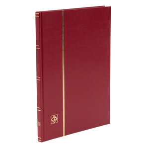 Insteekalbum A4, 16 bladzijden (Zwart ) - 9 stroken - Rood - serie Basic, Kunstleder - afm: 230 x 305 x 20 ■ per st.