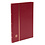 Insteekalbum A4, 16 bladzijden (Zwart ) - 9 stroken - Rood - serie Basic, Kunstleder - afm: 230 x 305 x 20 ■ per st.