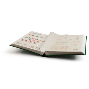 Insteekalbum A4, 64 bladzijden (Wit ) - 9 stroken - Groen - serie Basic, Kunstleder - afm: 230 x 305 x 55 ■ per st.