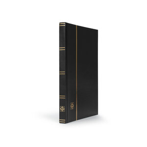 Insteekalbum A4, 32 bladzijden (Wit ) - 9 stroken - Zwart - serie Basic, Kunstleder - afm: 230 x 305 x 30 ■ per st.