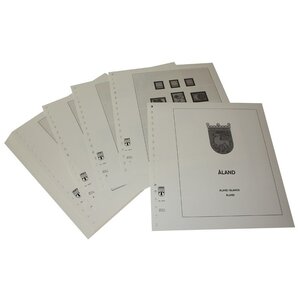 Supplement periode: 2016-2022 - Aland - bladen voor Basisalbum (16 st.) - Lindner, T voordrukbladen (champagnekleurig)