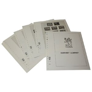 Supplément de période: 1983-2011 - Alderney - feuilles pour Album de base (48 pcs.) - Lindner, T Feuilles pré-imprimées (couleur champagne)
