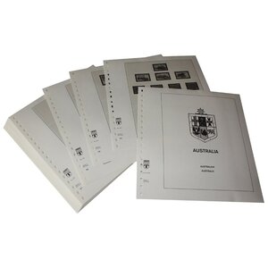 Nachtrag Zeitraum: 1983-1991 - Australien - Blätter für Basisalbum (43 Stk.) - Lindner, T Vordruckblätter (champagnerfarben)