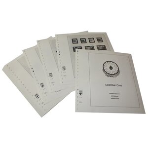 Supplement period: 1992-1997 - Azerbaijan - sheets for Basic album (43 pcs.) - Lindner, T preprint sheets (champagne colored)