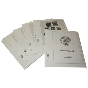 Nachtrag Zeitraum: 1992-2001 - Weißrussland - Blätter für Basisalbum (45 Stk.) - Lindner, T Vordruckblätter (champagnerfarben)