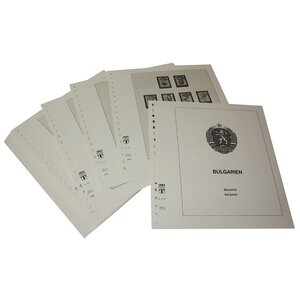 Supplément de période: 1987-1990 - Bulgarie - feuilles pour Album de base (45 pcs.) - Lindner, T Feuilles pré-imprimées (couleur champagne)