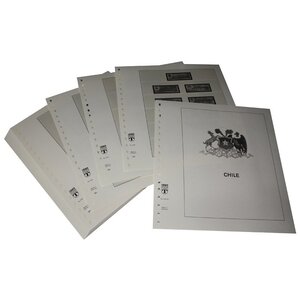 Supplement period: 1992-1998 - Chile - sheets for Basic album (44 pcs.) - Lindner, T preprint sheets (champagne colored)