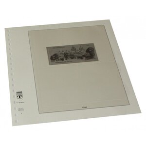 Supplement jaar: 1990 - D.D.R., type: H - blad voor Postzegelboekjes - Lindner, T voordrukbladen (champagnekleurig)