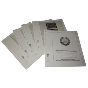 Supplement periode: 1954-1988 - D.D.R., type: R - bladen voor Bladen uit Postzegelboekjes (19 st.) - Lindner, T voordrukbladen (champagnekleurig)