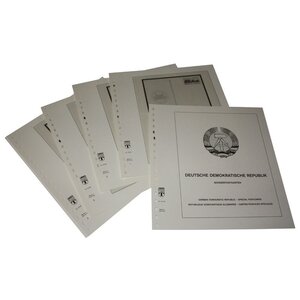 Nachtrag Zeitraum: 1985-1990 - D.D.R., Typ: SK -  (7 Stk.) - Lindner, T Vordruckblätter (champagnerfarben)