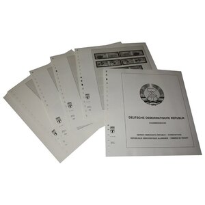Supplement periode: 1980-1984 - D.D.R., type: Z - bladen voor Se-Tenant (samenhangende zegels) (37 st.) - Lindner, T voordrukbladen (champagnekleurig)