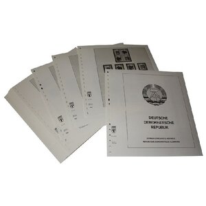 Supplement periode: 1949-1990 - D.D.R. - bladen voor Basisalbum (323 st.) - Lindner, T voordrukbladen (champagnekleurig)