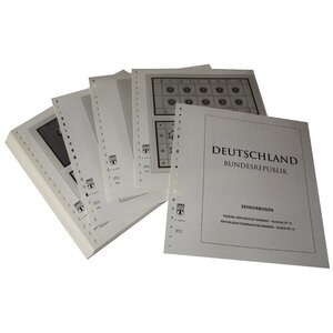 Nachtrag Jahr: 2000 - Deutschland, Typ: K - Blätter für Kleinbögen (52 Stk.) - Lindner, T Vordruckblätter (champagnerfarben)