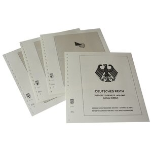 Supplement periode: 1940-1943 - Duitsland 1920-1949 - bladen voor Basisalbum (3 st.) - Lindner, T voordrukbladen (champagnekleurig)