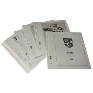 Supplément de période: 1849-1920 - Allemagne avant 1919 - feuilles pour Album de base (20 pcs.) - Lindner, T Feuilles pré-imprimées (couleur champagne)