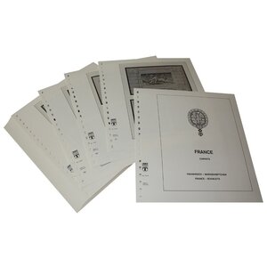 Nachtrag Zeitraum: 1952-2009 - Frankreich, Typ: H - Blätter für Markenheftchen (61 Stk.) - Lindner, T Vordruckblätter (champagnerfarben)