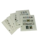 Nachtrag Zeitraum: 2009-2011 - Frankreich, Typ: SA - Blätter für Selbstklebende Briefmarken (6 Stk.) - Lindner, T Vordruckblätter (champagnerfarben)