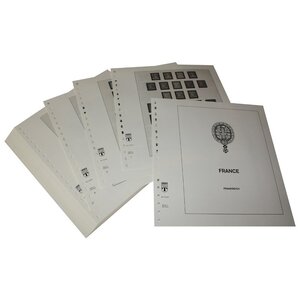 Supplement period: 1945-1959 - France - sheets for Basic album (48 pcs.) - Lindner, T preprint sheets (champagne colored)