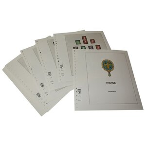 Supplément de période: 1990-1997 - France - feuilles pour Album de base (46 pcs.) - Lindner, T Feuilles pré-imprimées (couleur champagne)