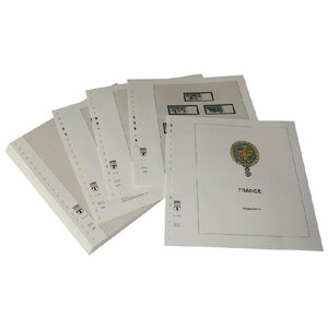 Nachtrag Zeitraum: 2012-2013 - Frankreich - Blätter für Basisalbum (37 Stk.) - Lindner, T Vordruckblätter (champagnerfarben)