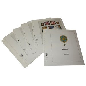 Nachtrag Zeitraum: 2014-2015 - Frankreich - Blätter für Basisalbum (39 Stk.) - Lindner, T Vordruckblätter (champagnerfarben)
