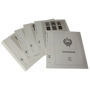 Supplément de période: 1981-1984 - Hongrie - feuilles pour Album de base (32 pcs.) - Lindner, T Feuilles pré-imprimées (couleur champagne)