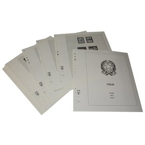 Supplement periode: 1970-1980 - Italië - bladen voor Basisalbum (40 st.) - Lindner, T voordrukbladen (champagnekleurig)