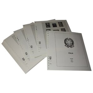 Supplement periode: 1981-1990 - Italië - bladen voor Basisalbum (47 st.) - Lindner, T voordrukbladen (champagnekleurig)