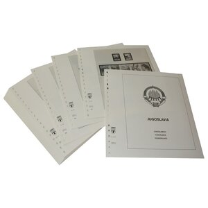 Supplément de période: 1987-1991 - Yougoslavie - feuilles pour Album de base (46 pcs.) - Lindner, T Feuilles pré-imprimées (couleur champagne)