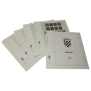 Nachtrag Zeitraum: 1941-1945 - Kroatien - Blätter für Basisalbum (25 Stk.) - Lindner, T Vordruckblätter (champagnerfarben)