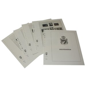 Supplément de période: 2015-2022 - Liechtenstein - feuilles pour Album de base (43 pcs.) - Lindner, T Feuilles pré-imprimées (couleur champagne)