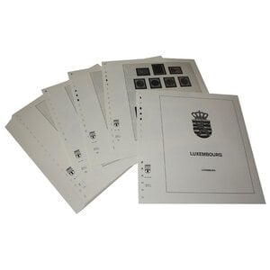 Nachtrag Zeitraum: 1985-2003 - Luxemburg - Blätter für Basisalbum (46 Stk.) - Lindner, T Vordruckblätter (champagnerfarben)