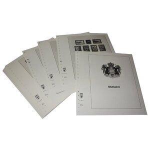 Supplément de période: 1946-1959 - Monaco - feuilles pour Album de base (37 pcs.) - Lindner, T Feuilles pré-imprimées (couleur champagne)
