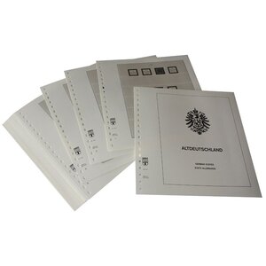 Nachtrag Zeitraum: 1850-1879 - Altdeutschland - Blätter für Basisalbum (34 Stk.) - Lindner, T Vordruckblätter (champagnerfarben)