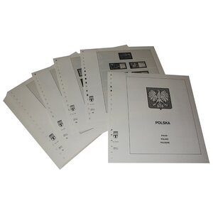 Supplément de période: 1979-1984 - Pologne - feuilles pour Album de base (43 pcs.) - Lindner, T Feuilles pré-imprimées (couleur champagne)