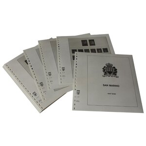 Nachtrag Zeitraum: 1945-1955 - San Marino - Blätter für Basisalbum (24 Stk.) - Lindner, T Vordruckblätter (champagnerfarben)