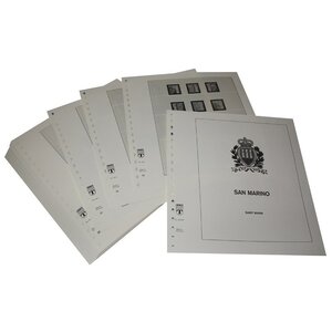 Nachtrag Zeitraum: 1983-1996 - San Marino - Blätter für Basisalbum (46 Stk.) - Lindner, T Vordruckblätter (champagnerfarben)