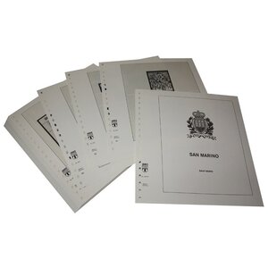 Nachtrag Zeitraum: 1997-2007 - San Marino - Blätter für Basisalbum (54 Stk.) - Lindner, T Vordruckblätter (champagnerfarben)