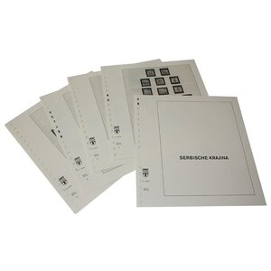Nachtrag Zeitraum: 1993-1997 - Serbische Krajina, republik - Blätter für Basisalbum (6 Stk.) - Lindner, T Vordruckblätter (champagnerfarben)