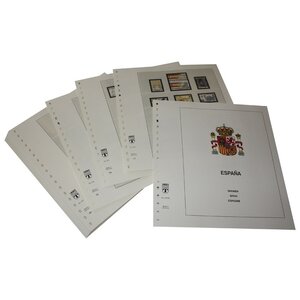Supplément de période: 1985-1991 - Espagne - feuilles pour Album de base (43 pcs.) - Lindner, T Feuilles pré-imprimées (couleur champagne)