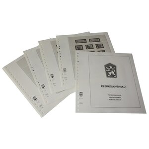 Supplement periode: 1990-1992 - Tsjecho-Slowakije - bladen voor Basisalbum (12 st.) - Lindner, T voordrukbladen (champagnekleurig)