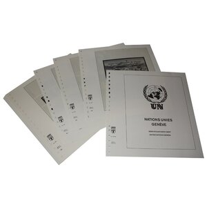 Supplément de période: 1998-2012 - O.N.U. Genève, type: H - feuilles pour Album de base (51 pcs.) - Lindner, T Feuilles pré-imprimées (couleur champagne)