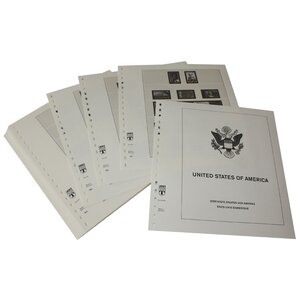 Nachtrag Zeitraum: 1999-2002 - Vereinigde Staaten - Blätter für Basisalbum (45 Stk.) - Lindner, T Vordruckblätter (champagnerfarben)