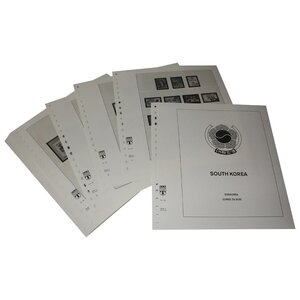 Nachtrag Zeitraum: 1990-1995 - Süd-Korea - Blätter für Basisalbum (34 Stk.) - Lindner, T Vordruckblätter (champagnerfarben)