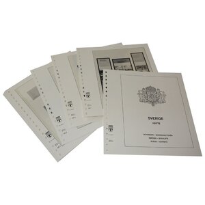 Nachtrag Zeitraum: 1972-1980 - Schweden, Typ: P - Blätter für Markenheftchen (21 Stk.) - Lindner, T Vordruckblätter (champagnerfarben)
