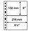 Insert sheets - Grande (2C), 2 compartment(s): sheets - Transparent4 Rings