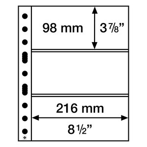 Insteekbladen - Grande (3C), 3 vaks indeling: bladen - Transparent 4 Rings