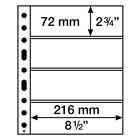 Insert sheets - Grande (4C), 4 compartment(s): 216 x 72 mm - Transparent 4 Rings - dim: 242 x 312 mm ■ per 5 pcs.
