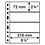 Insert sheets - Grande (4C), 4 compartment(s): sheets - Transparent4 Rings